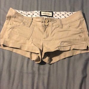 Abercrombie, low rise chino shorts